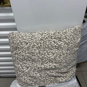 Set of 2: Gray Cheetah Print Pillows